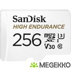 SanDisk High Endurance 256GB MicroSDXC Geheugenkaart met SD, Computers en Software, Nieuw, Verzenden