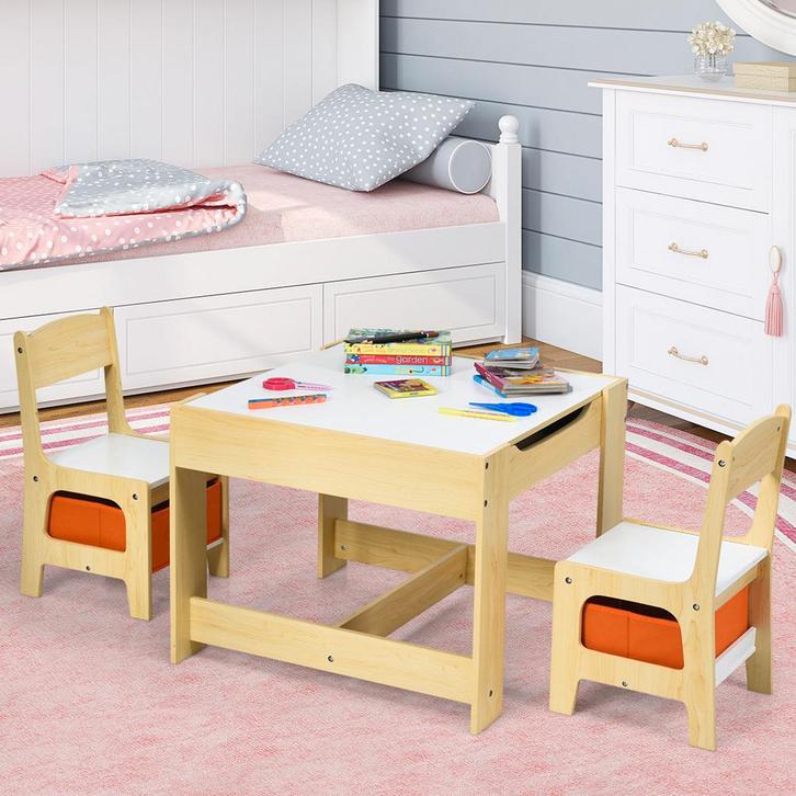 2dekans | Coast Kindertafel met 2 Stoelen - 2-in-1 Tafelblad, Enfants & Bébés, Chaises pour enfants, Enlèvement ou Envoi