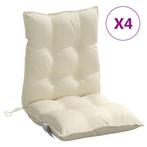Stoelkussens Creme - Lage Rug - Retour Deal - 40% Korting, Verzenden, Nieuw