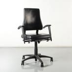 BMA Axia bureaustoel, zwart leder, 2D armleggers, Ophalen of Verzenden, Gebruikt
