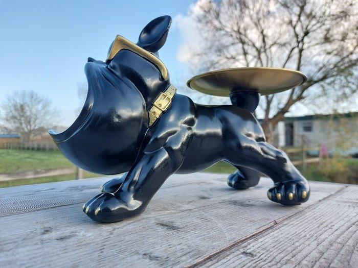 Beeld, bulldog cool sculptuur - 19 cm - polyresin, Antiek en Kunst, Kunst | Designobjecten