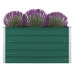 vidaXL Plantenbak verhoogd 100x100x45 cm gegalvaniseerd, Verzenden