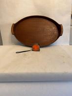 Plateau de service - Plateau en bois dur ancien avec de