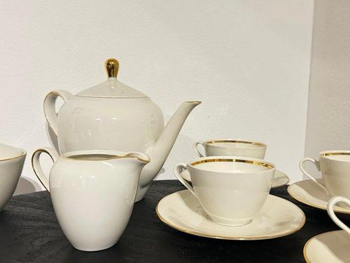 Service à thé (15) - Theeservies met gouden rand -, Antiek en Kunst, Antiek | Meubels | Tafels