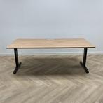 verstelbaar bureau vv elektra 200x100 cm, licht eiken -, Huis en Inrichting, Bureaus, In hoogte verstelbaar, Gebruikt, Bureau