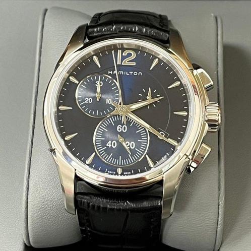 Hamilton - Jazzmaster Chrono Quartz - H32612741 - Homme -, Handtassen en Accessoires, Horloges | Heren