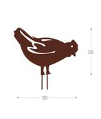 NIEUW - Decoratieve tuinsteker kip roest 39 x 28 cm, Tuin en Terras, Verzenden, Nieuw