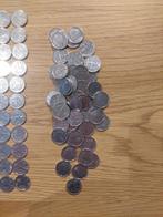 België. Lot Belgische 1 Frank munten, 1.9 kg (Zonder, Timbres & Monnaies