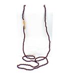 Granaat ketting/sautoir met gouden slot; Antiek/vintage |..., Gebruikt, Overige kleuren, Ophalen of Verzenden, Met edelsteen