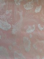 San Leucio-stof met bloemen Japan minimale carpa pastelroze, Antiquités & Art, Tapis & Textile