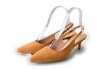 Fred de La Bretoniere Slingbacks in maat 37 Bruin | 5% extra, Bruin, Verzenden, Fred de La Bretoniere, Zo goed als nieuw
