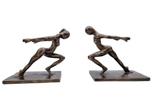 Beeldje - Opposites attract (2) - Brons, Antiek en Kunst, Curiosa en Brocante