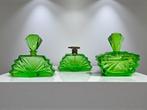 Parfumfles - Glas - 1920 Art Deco kaptafelset