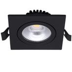 Led Inbouwspot 6W Dimbaar Zwart 2700K IP22, Huis en Inrichting, Lampen | Plafondlampen, Verzenden, Nieuw, Metaal, Trendy verlichting