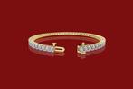 Bracelet de tennis - 14 carats Or jaune - 5.60ct. tw.