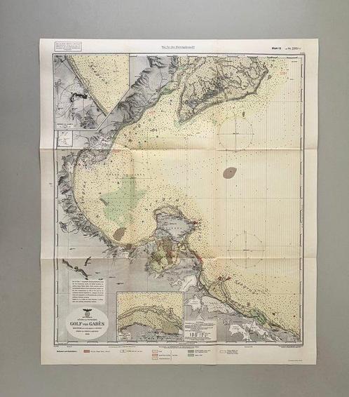 Tunisie - Mer Méditerranée, Tunisie; Oberkommando der, Boeken, Atlassen en Landkaarten