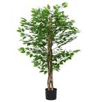 vidaXL Kunst Ficus plant 788 bladeren 120 cm groen, Verzenden, Nieuw