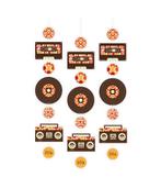 Flower Power Hangdecoratie 1,2m 3st, Hobby en Vrije tijd, Feestartikelen, Verzenden, Nieuw