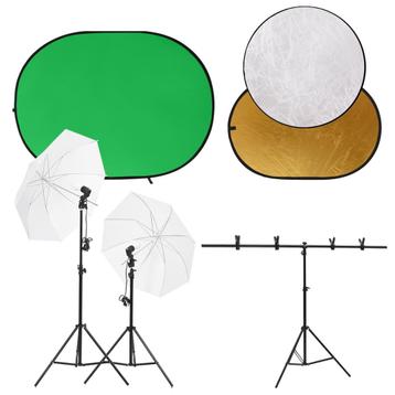 vidaXL Fotostudioset met lichtset, achtergrondscherm en, Verzenden