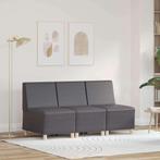 vidaXL Modulaire Sofa Eenheid Armless 3 pcs Grijs 55 x 74 x, Huis en Inrichting, Verzenden, Nieuw