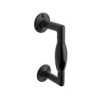 Handgreep klein ronde rozetten - mat zwart, Doe-het-zelf en Bouw, Ophalen of Verzenden, Nieuw, Koper of Messing, Schuif of Grendel