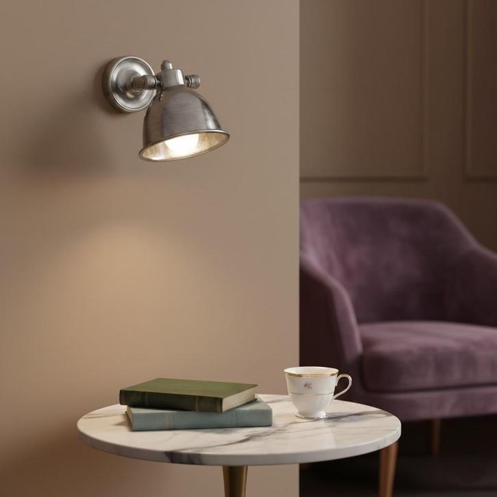 Spots opbouw Messing Nostaluce Maxim Cover Zilver Spot, Maison & Meubles, Lampes | Autre, Envoi