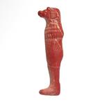 Oud-Egyptisch Rode Faience (of glaspasta) Zoon van Horus