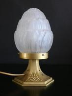 Hettier et Vincent - Lampe - Verre et régule, Antiquités & Art