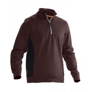 Jobman 5401 sweatshirt 1/2 fermeture Éclair xs marron/noir, Bricolage & Construction, Bricolage & Rénovation Autre
