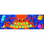 Happy Birthday Banner Octopus 1,52m, Nieuw, Verzenden