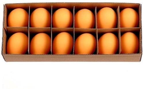 Kippeneieren Oranje 12 stuks leeggeblazen voor decoratie, Huis en Inrichting, Woonaccessoires | Kunstplanten en Kunstbloemen, Nieuw