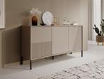 Meubella Dressoir beige 160 cm - Met 3 deuren, Huis en Inrichting, Kasten | Dressoirs, Verzenden, Nieuw, 25 tot 50 cm, 150 tot 200 cm