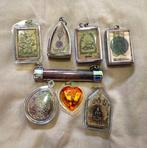 Amulet - Thailand 8 Thaise boeddhistische amuletten (Zonder, Antiek en Kunst