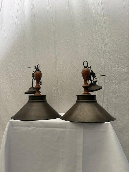 Lamp - Set van Industriele Hanglampen uit de Jaren 60 -, Antiek en Kunst, Curiosa en Brocante