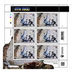 Banksy (1974) - Ukrposhta «   ! (FCK PTN !) » Carte, Antiek en Kunst