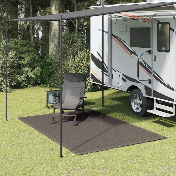vidaXL Tenttapijt 250x300 cm antraciet, Caravans en Kamperen, Tentaccessoires, Nieuw, Verzenden
