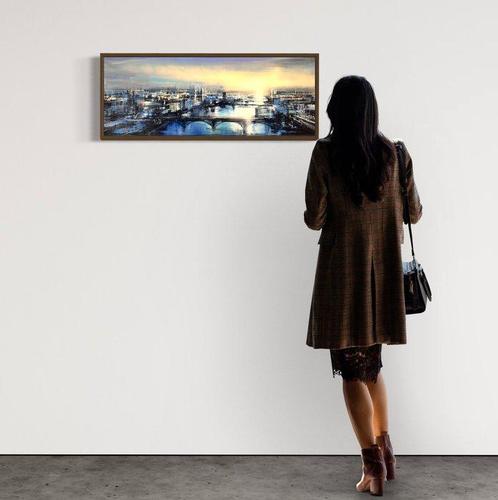 Prettau - Northern dusk 3 (H), Antiek en Kunst, Kunst | Schilderijen | Modern