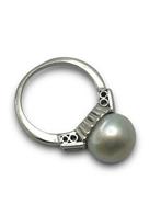 Ring Platina - 0.51ct. tw. Parel, Handtassen en Accessoires, Ringen, Nieuw