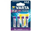 Varta Lithium LR03 AAA Bls 4st, Ophalen of Verzenden, Nieuw