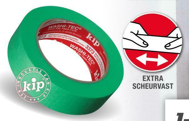 Kip 3373 WASHI-TEC Extra strong FineLine Washi groen extra s, Doe-het-zelf en Bouw, Verf, Beits en Lak, Nieuw