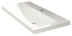 wastafel 100cmx36cm één kraangat wit, Ophalen of Verzenden, Nieuw