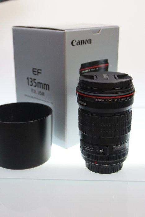 Canon EF 135mm f/2L USM Telelens, Audio, Tv en Foto, Fotocamera's Analoog