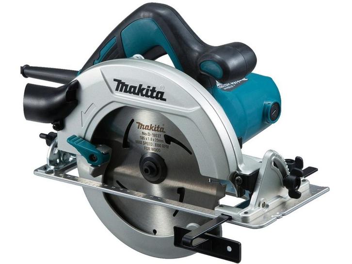 Makita HS7601 - Handcirkelzaag - 1200W 5200rpm - Blauw/Zwart, Doe-het-zelf en Bouw, Gereedschap | Zaagmachines, Zo goed als nieuw