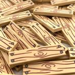 Lego Briques - 100* Custom 1x4 tile Houten eik kleurige, Nieuw