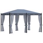 vidaXL Tonnelle avec moustiquaire 3x4 m Anthracite Acier