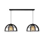 Hanglamp Lucide DIKRA -  - 2xE27 - Zwart -, Huis en Inrichting, Lampen | Hanglampen, Verzenden, Nieuw