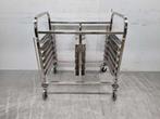 Acier inoxydable Chariot à double étagère 12 x 60/40 cm, Articles professionnels, Verzenden