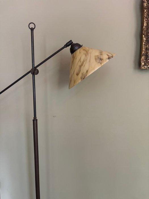 Staande lamp - Opaline glas - Gemarmerd glas - UNIEK, Antiek en Kunst, Curiosa en Brocante