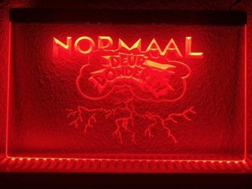 Normaal deurdonderen neon bord lamp LED verlichting reclame, Huis en Inrichting, Lampen | Overige, Nieuw, Verzenden