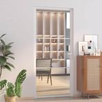 vidaXL Binnendeur 93x201,5 cm ESG-glas en aluminium wit, Verzenden, Nieuw